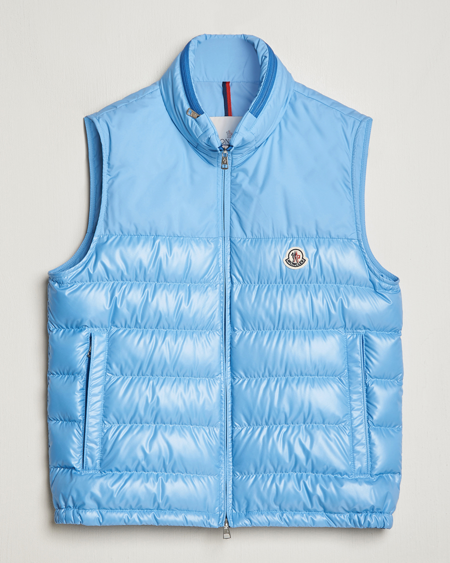 Men | Coats & Jackets | Moncler | Cerces Down Vest Light Blue