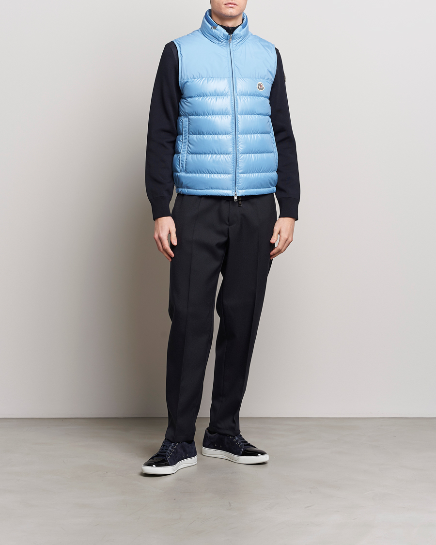 Men | Coats & Jackets | Moncler | Cerces Down Vest Light Blue