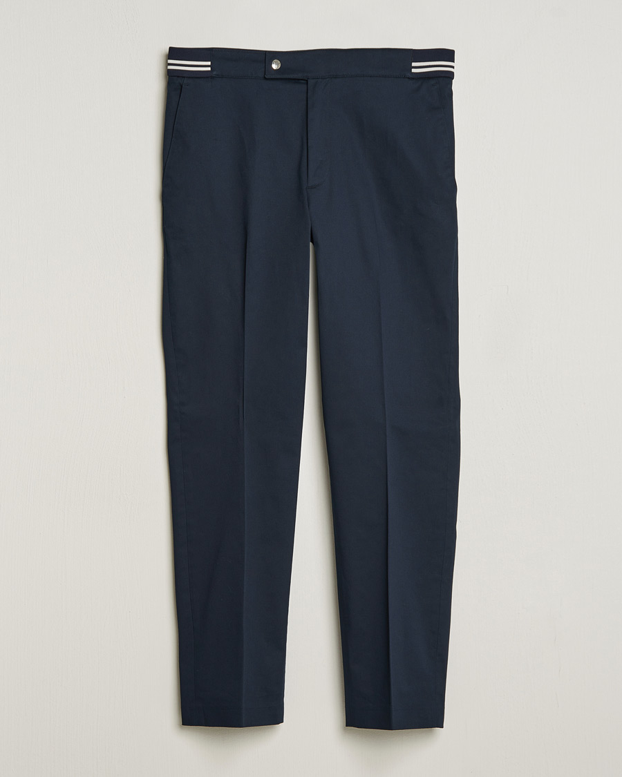 Men | Trousers | Moncler | Contrast Banded Trousers Navy