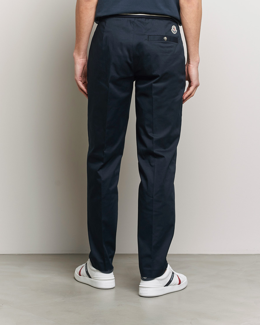 Men | Trousers | Moncler | Contrast Banded Trousers Navy
