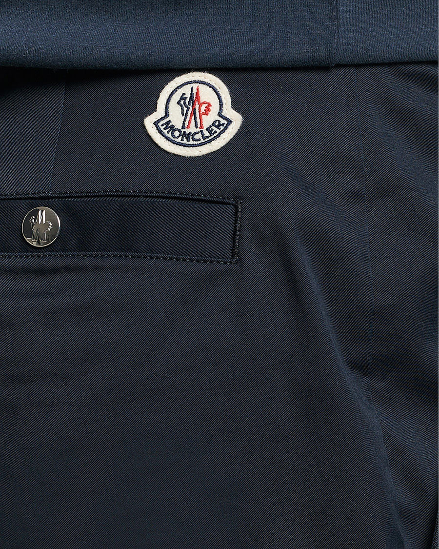 Men | Trousers | Moncler | Contrast Banded Trousers Navy