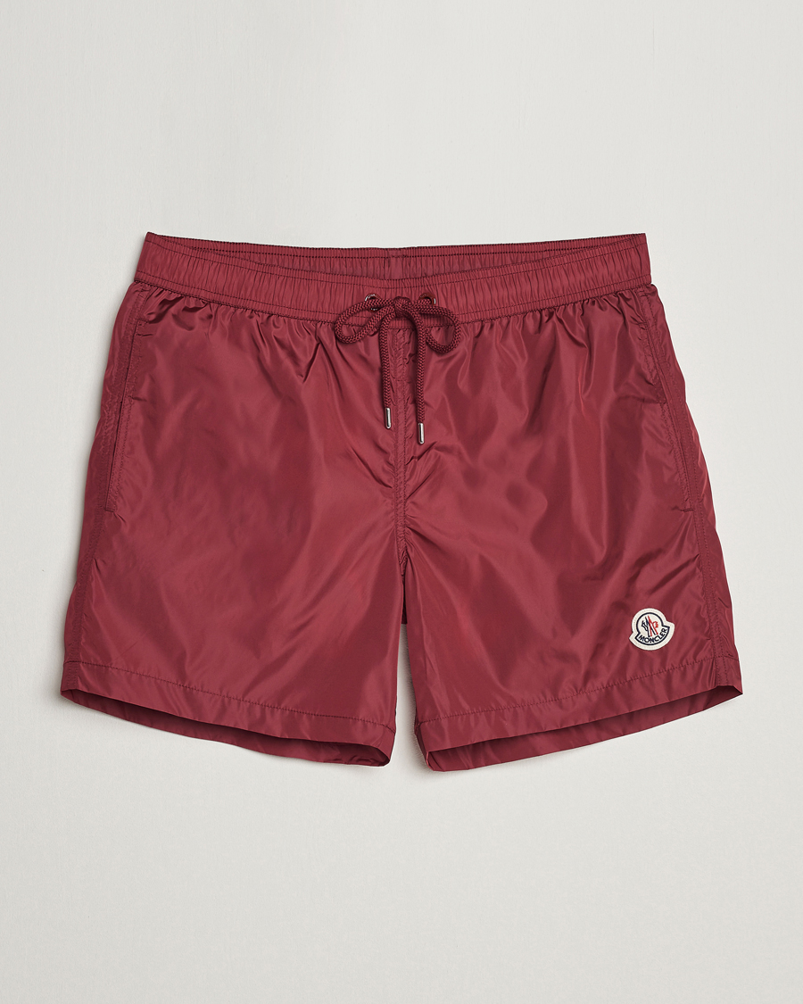 Men | Swimwear | Moncler | Nylon Swim Shorts Burgundy