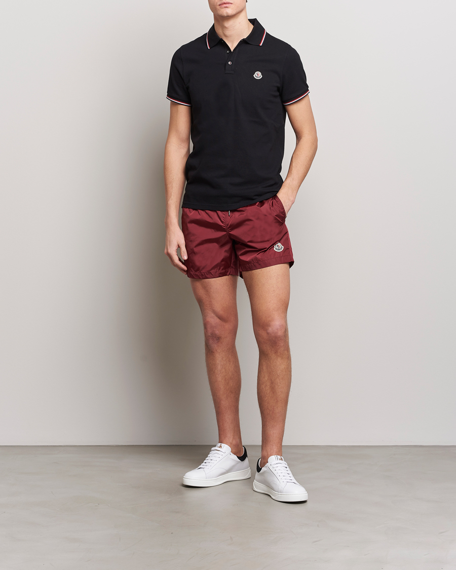 Men | Swimwear | Moncler | Nylon Swim Shorts Burgundy