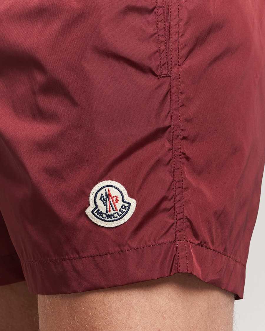 Men | Swimwear | Moncler | Nylon Swim Shorts Burgundy