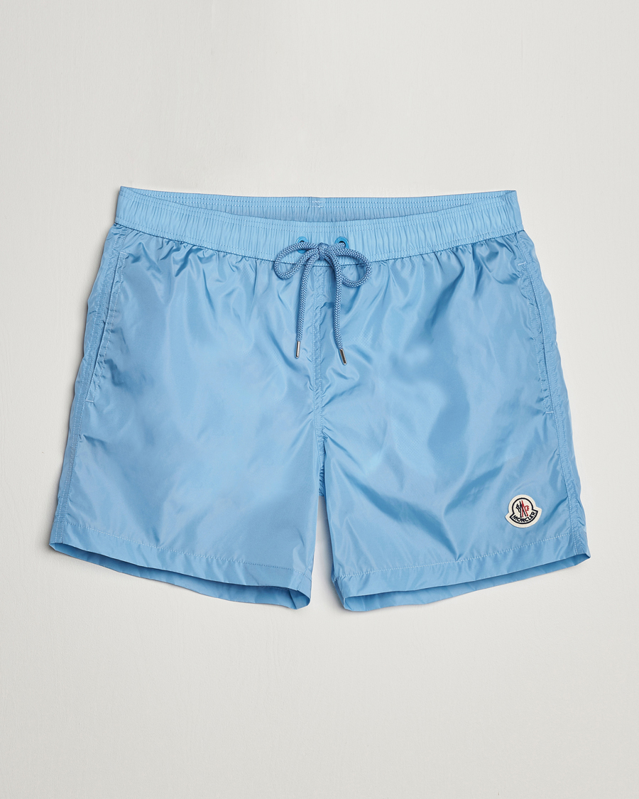 Men | Swimwear | Moncler | Nylon Swim Shorts Light Blue