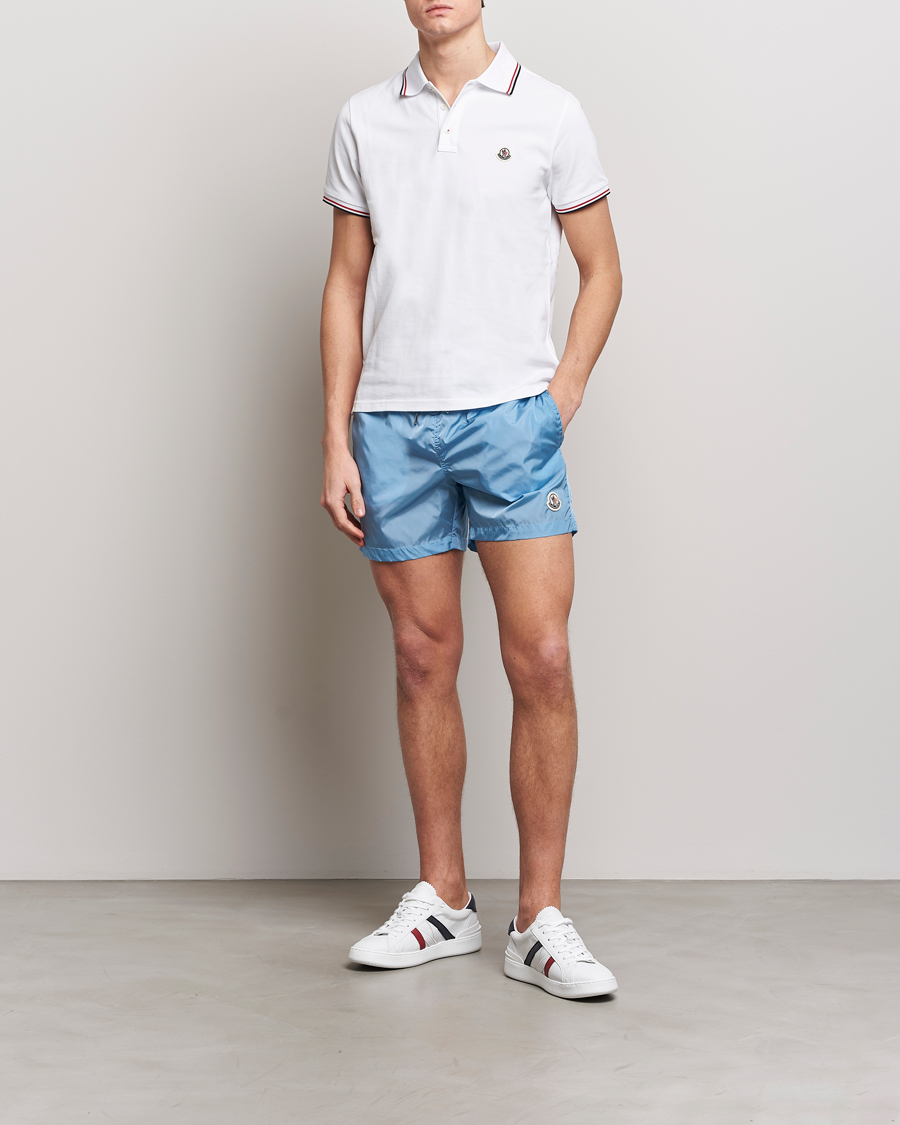 Men | Swimwear | Moncler | Nylon Swim Shorts Light Blue