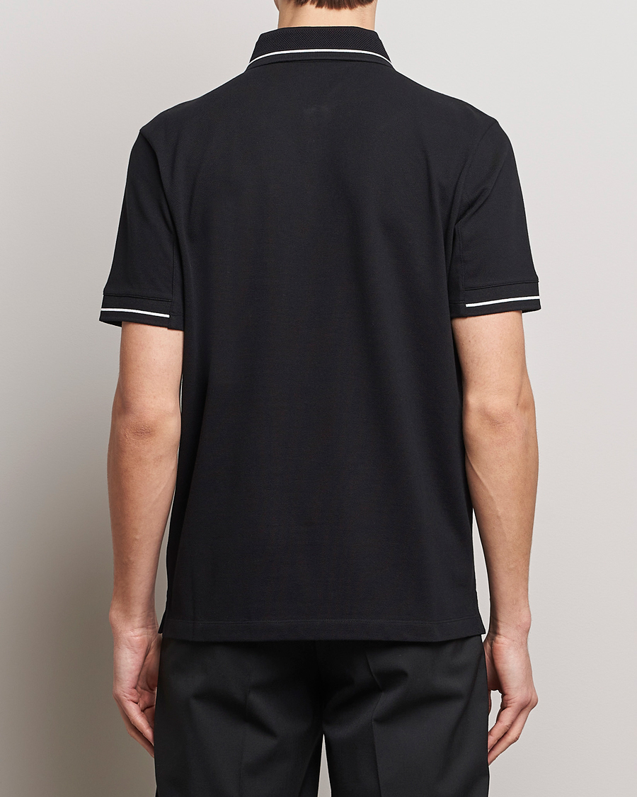 Moncler Tonal Logo Polo Black at CareOfCarl.com