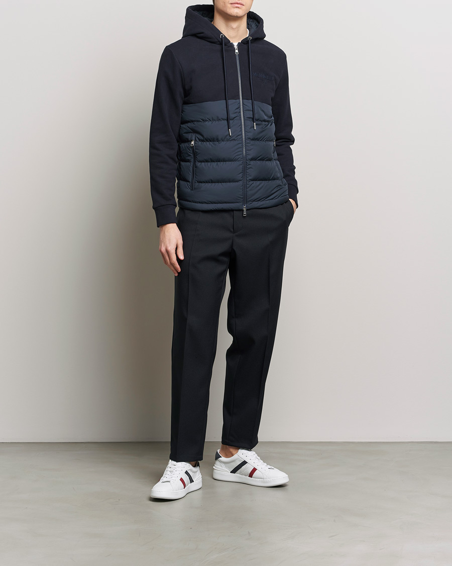 Men | Coats & Jackets | Moncler | Down Panel Cardigan Jacket Navy