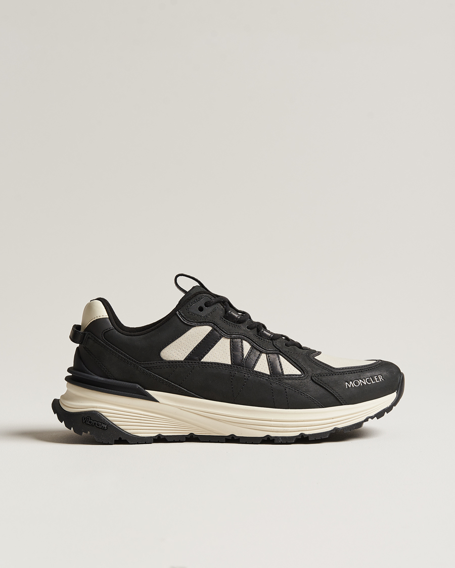 Men | Moncler Lite Runner Sneakers Black/White | Moncler | Lite Runner Sneakers Black/White