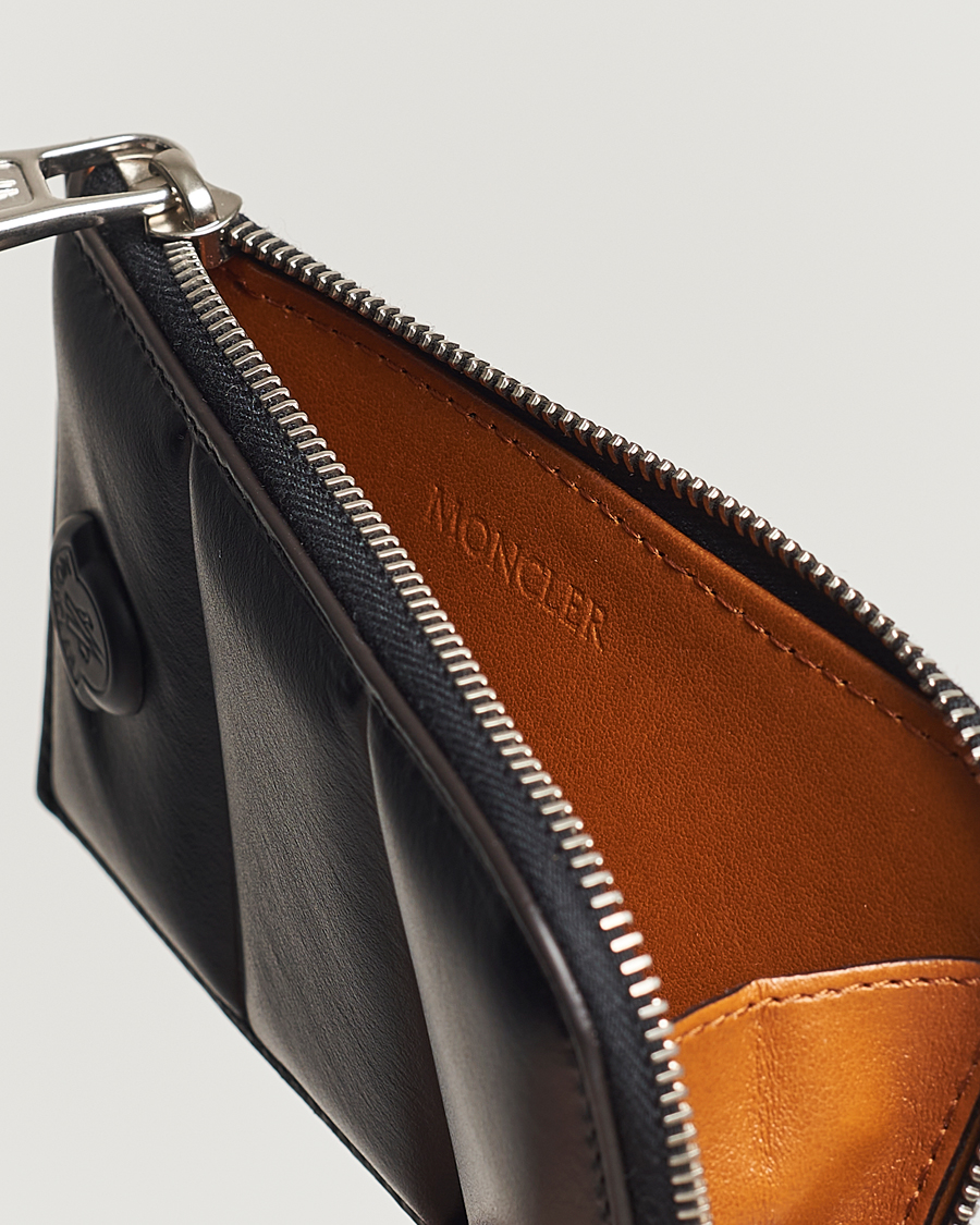 Men | Moncler Flat Card Holder Black | Moncler | Flat Card Holder Black