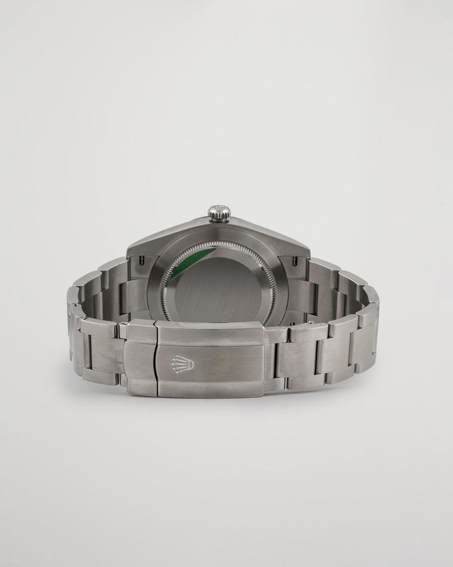 Men | Rolex Pre-Owned Oyster Perpetual 124300 Black Silver | Rolex Pre-Owned | Oyster Perpetual 124300 Black Silver