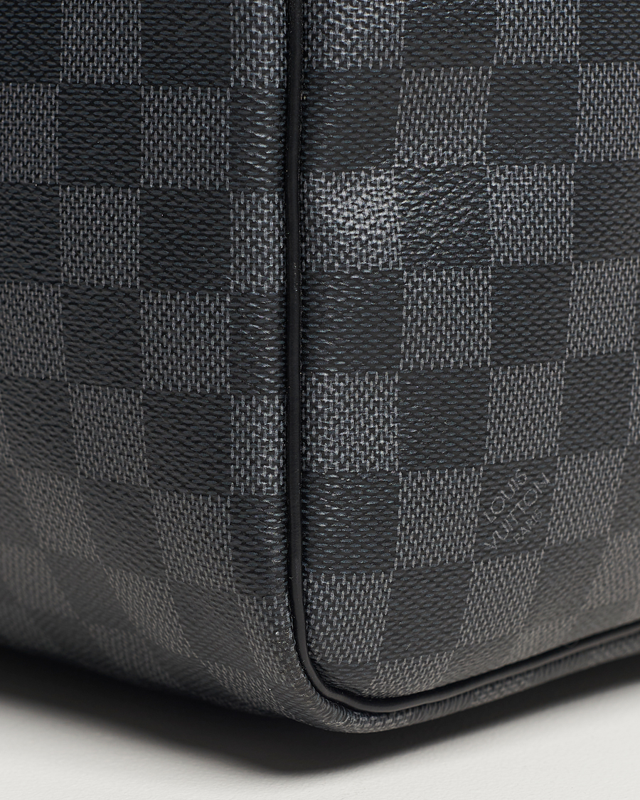 Men | Louis Vuitton Pre-Owned Keepall Bandoulière 55 Damier Graphite | Louis Vuitton Pre-Owned | Keepall Bandoulière 55 Damier Graphite
