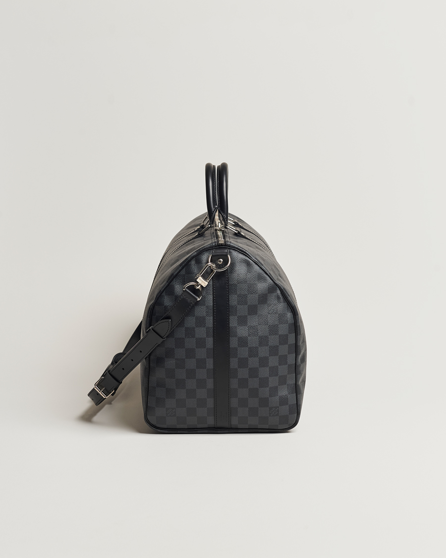 Louis Vuitton Pre-Owned Keepall Bandoulière 55 Damier Graphite at CareOfCar