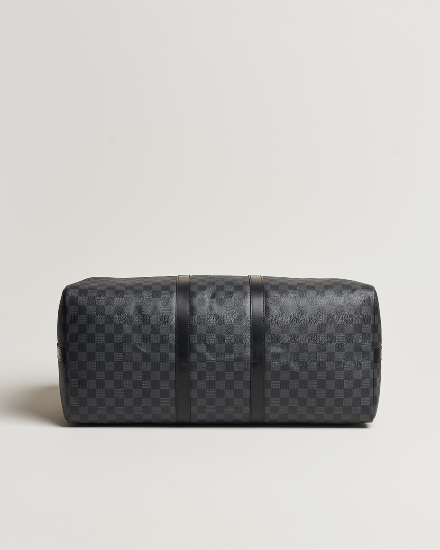 Men | Louis Vuitton Pre-Owned Keepall Bandoulière 55 Damier Graphite | Louis Vuitton Pre-Owned | Keepall Bandoulière 55 Damier Graphite
