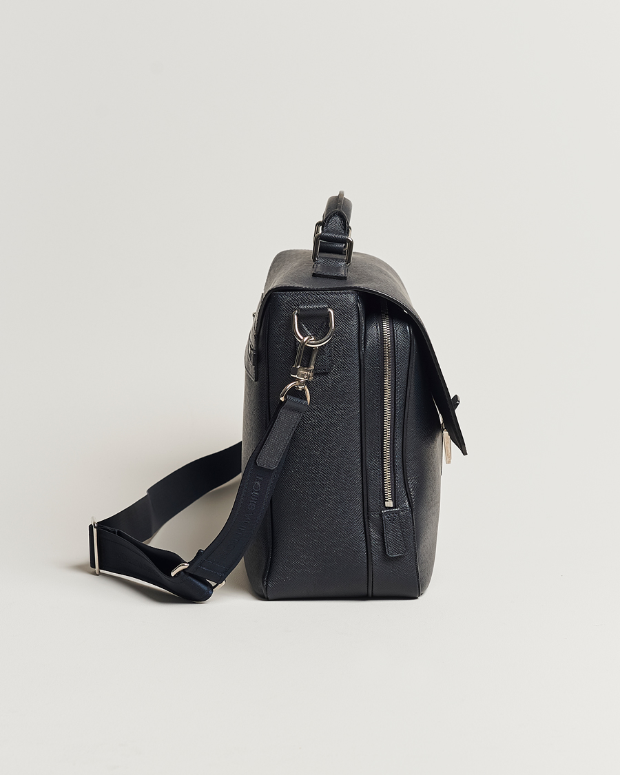 Men | Louis Vuitton Pre-Owned Vassili Briefcase Navy | Louis Vuitton Pre-Owned | Vassili Briefcase Navy