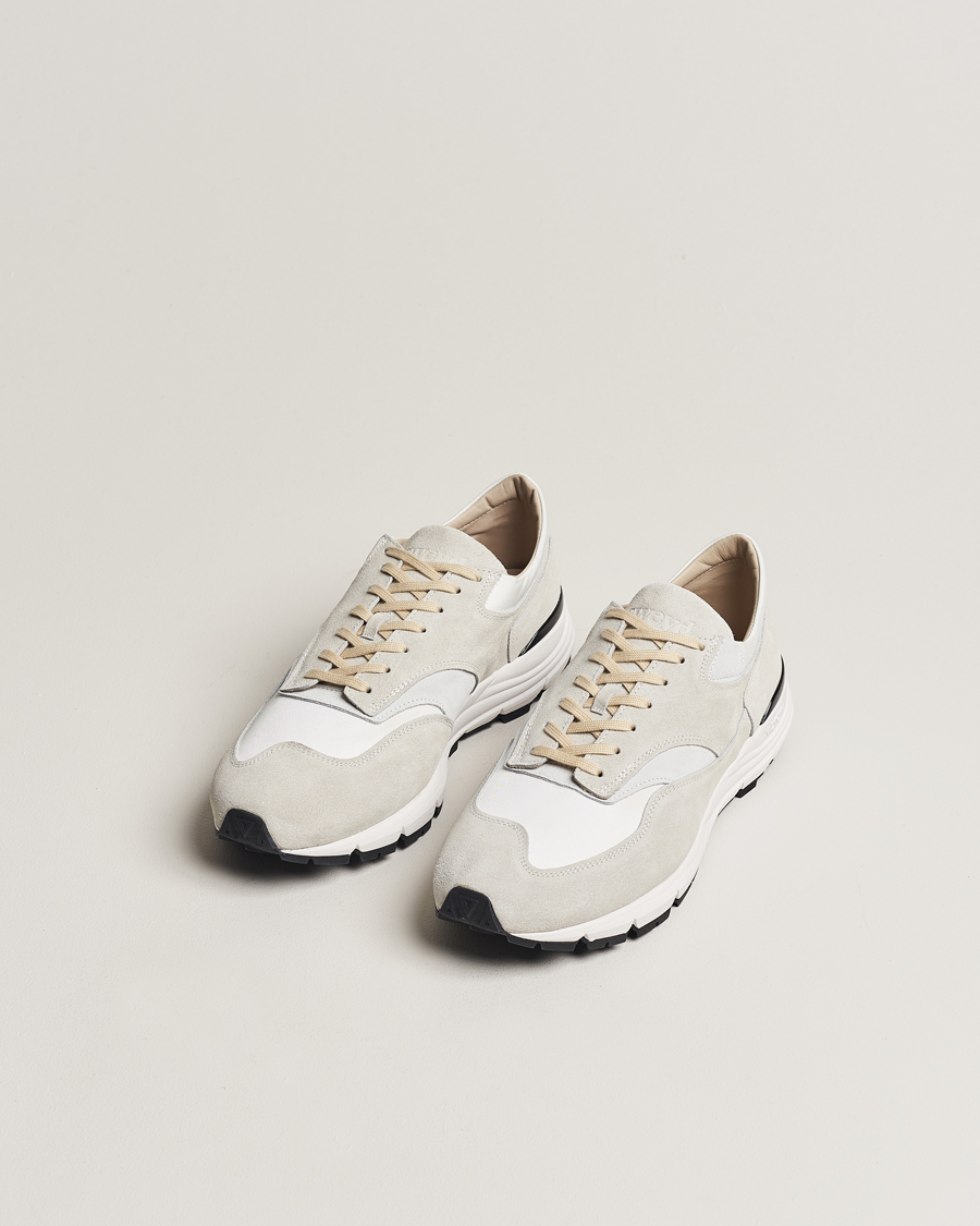 Men | Suede shoes | Sweyd | Way Suede Running Sneaker White/Grey
