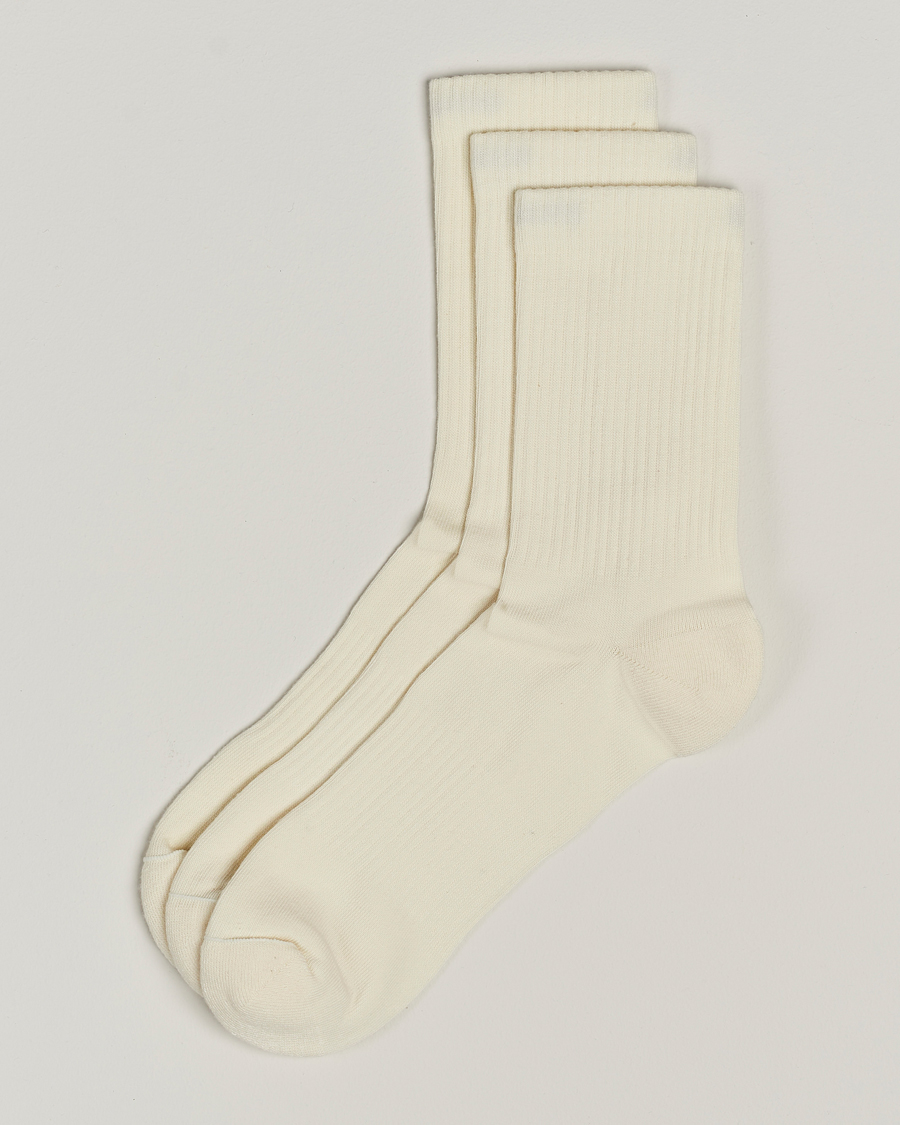 Men | Underwear & Socks | Sweyd | 3-Pack Crew Cotton Socks White