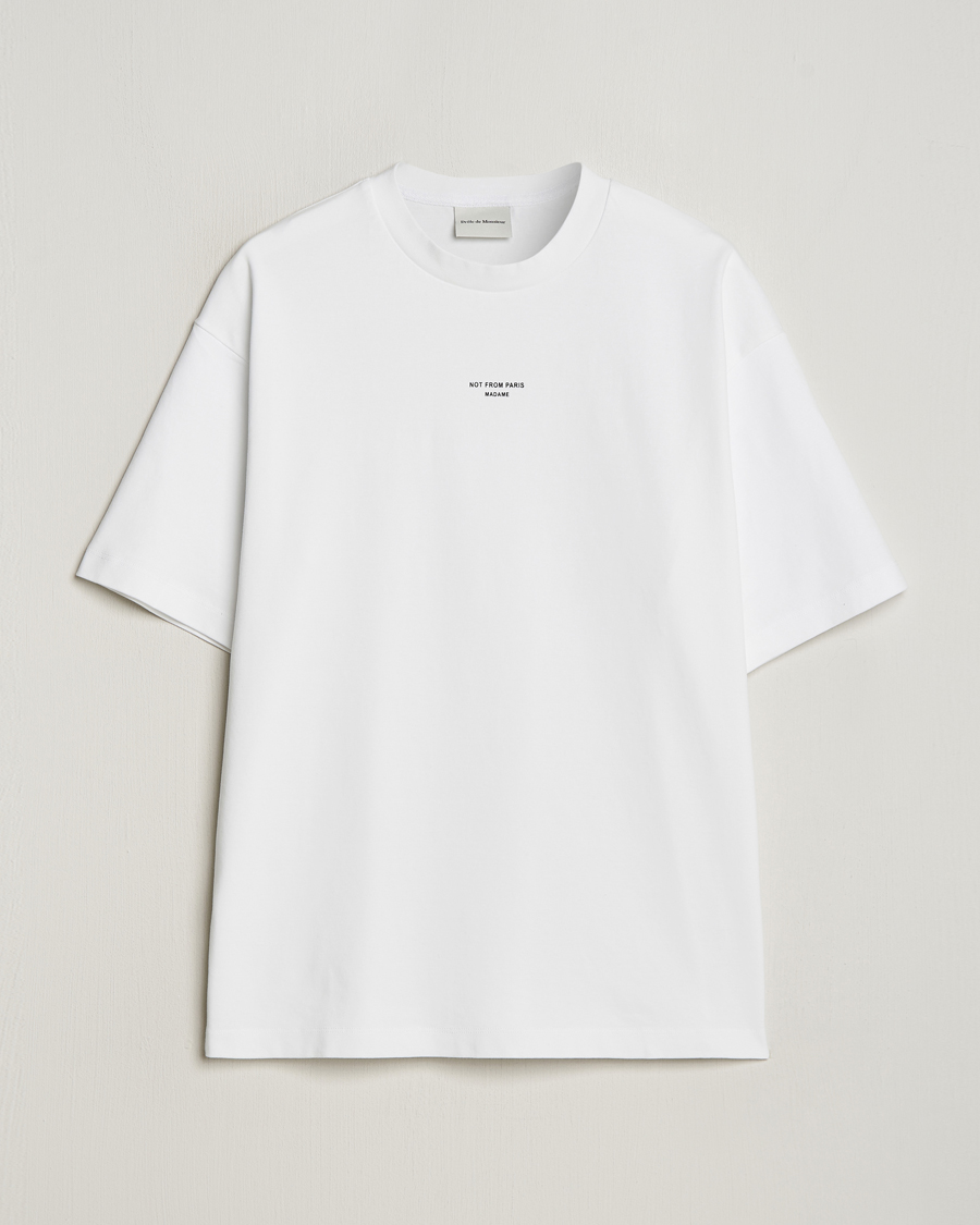 Men | T-Shirts | Drôle de Monsieur | Classic NFPM T-Shirt White