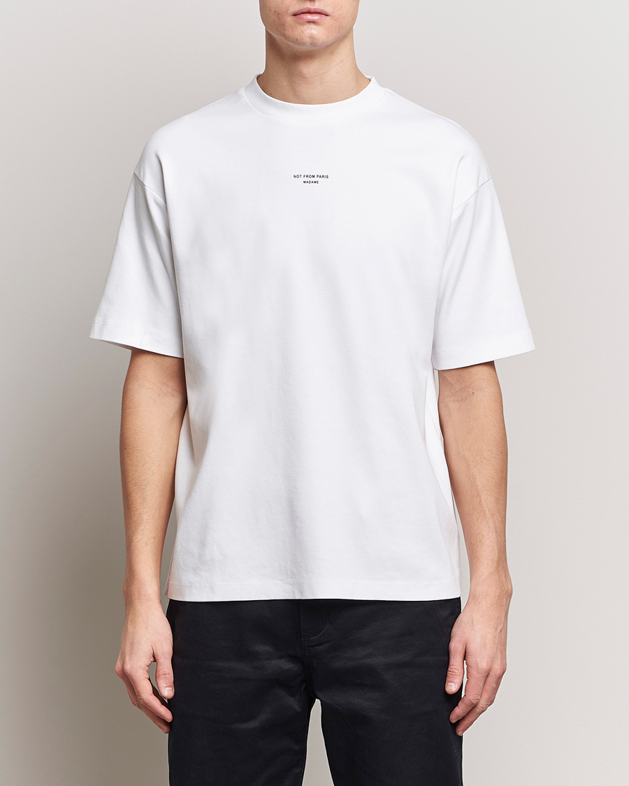 Men | T-Shirts | Drôle de Monsieur | Classic NFPM T-Shirt White