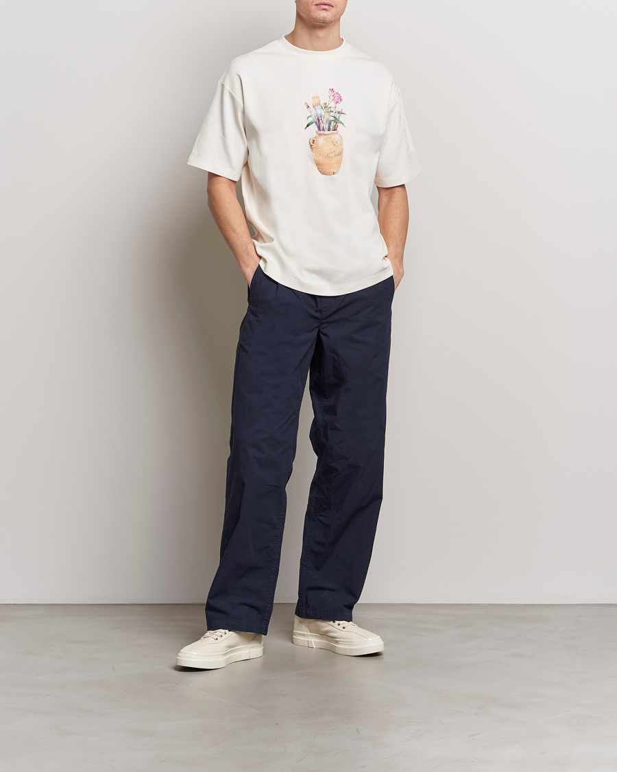 Men | T-Shirts | Drôle de Monsieur | Pinceaux T-Shirt Cream