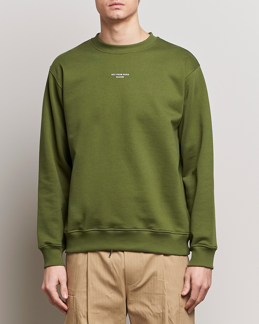 Men | Sweaters & Knitwear | Drôle de Monsieur | Classic NFPM Sweatshirt Khaki