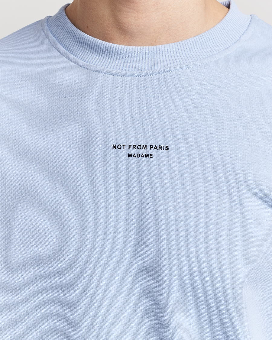 Men | Sweaters & Knitwear | Drôle de Monsieur | Classic NFPM Sweatshirt Light Blue