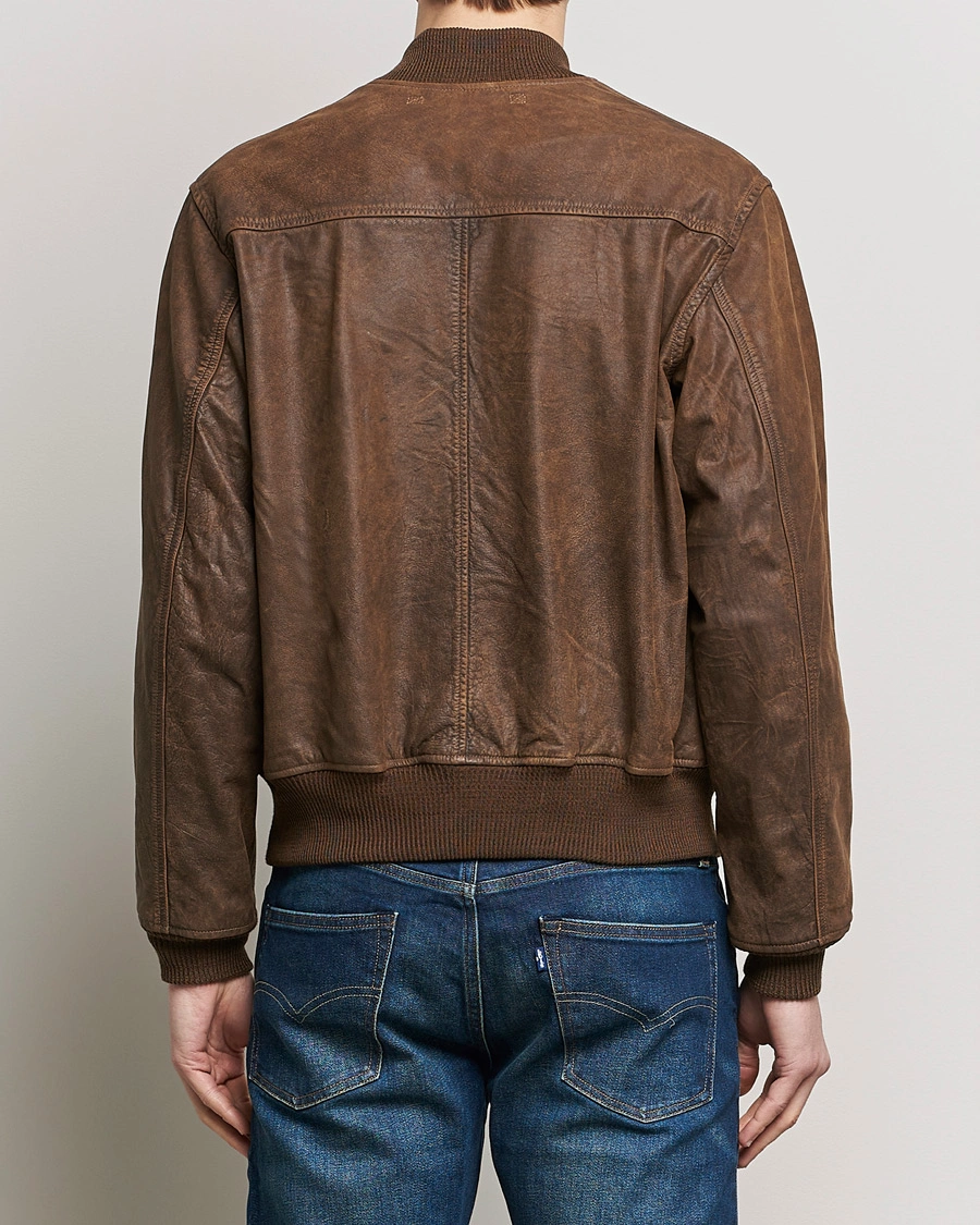 Men | Coats & Jackets | RRL | Wright Leather Jacket Brown
