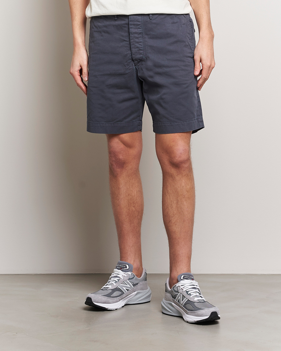 Men | Shorts | RRL | Officers Flat Shorts Navy
