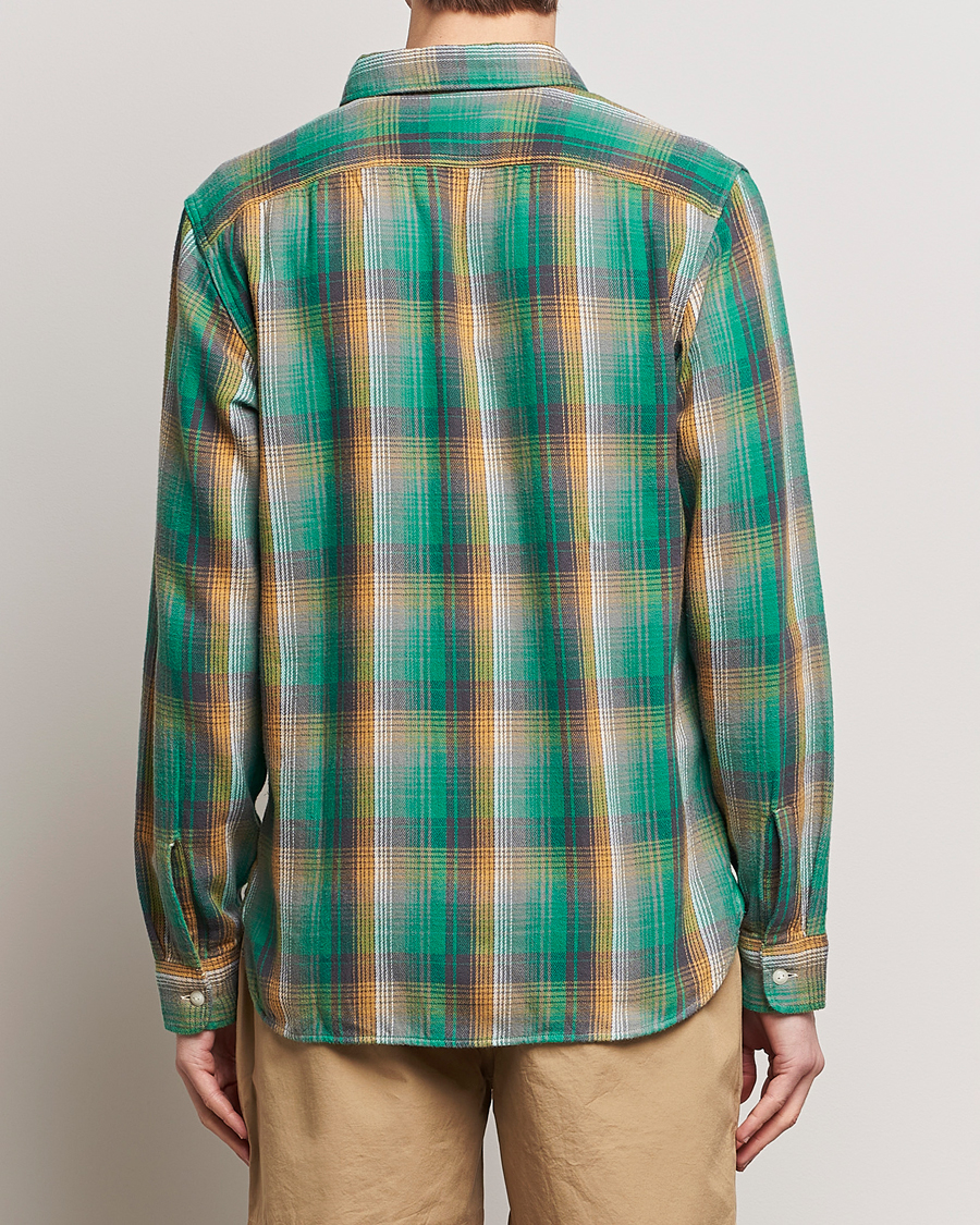 Men | Shirts | RRL | Preston Double Pocket Shirt Green/Yellow