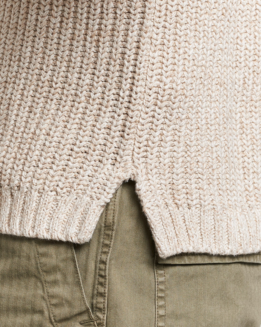 Men | Sweaters & Knitwear | RRL | Cotton/Linen Crew Neck Pullover Raw White