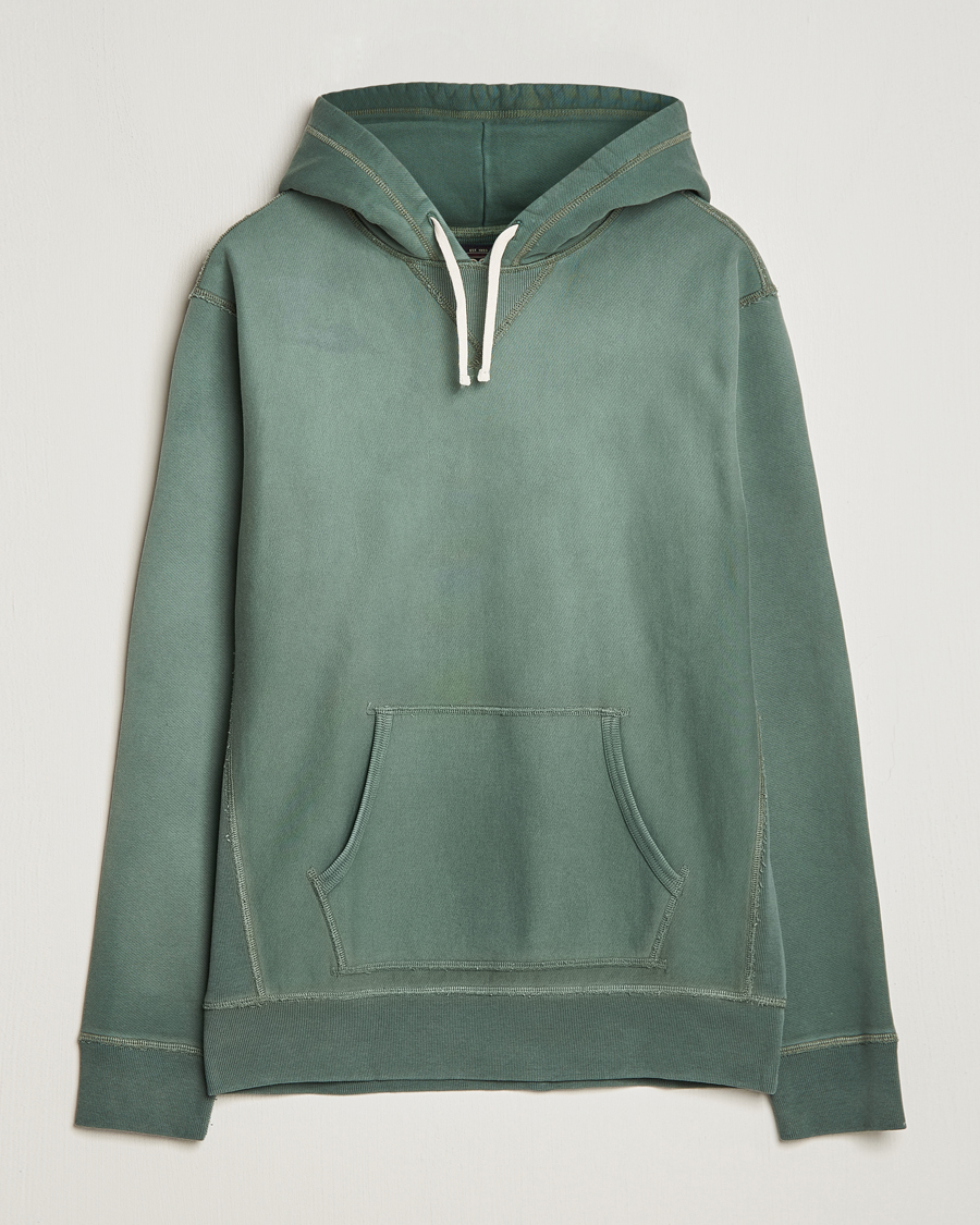 RRL Hooded Sweatshirt Collegiate Green at CareOfCarl.com