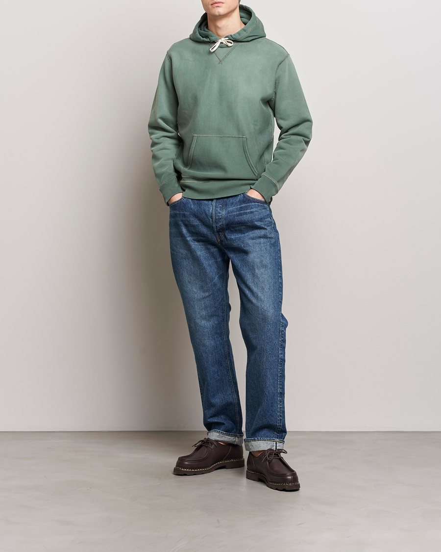 Men | Sweaters & Knitwear | RRL | Hooded Sweatshirt Collegiate Green