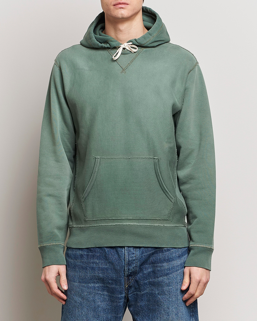 Men | Sweaters & Knitwear | RRL | Hooded Sweatshirt Collegiate Green