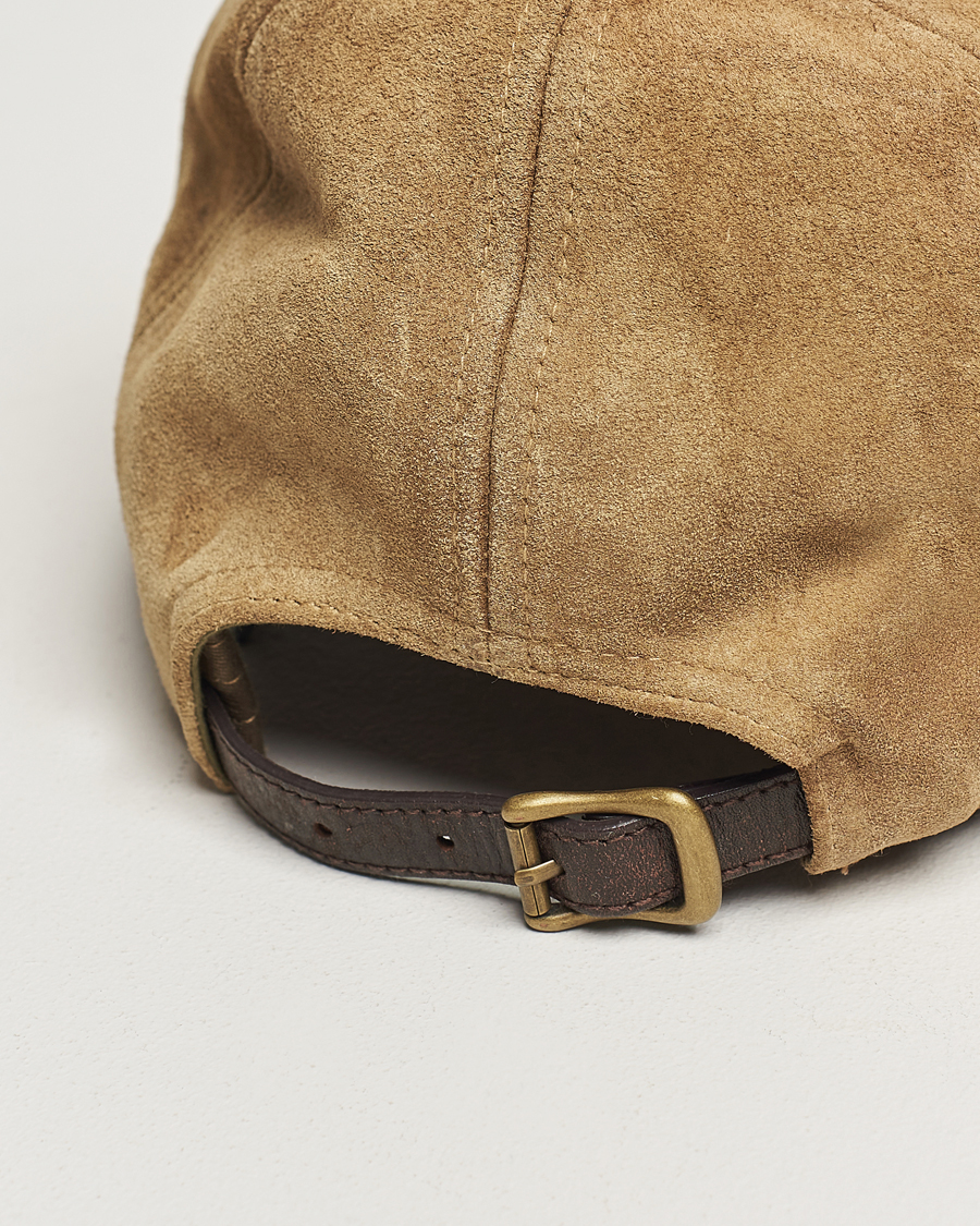 Men | RRL Rough Out Trucker Cap Tan | RRL | Rough Out Trucker Cap Tan