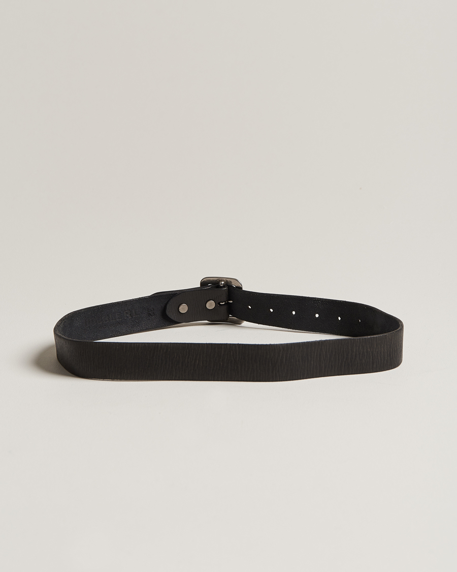 Men | RRL Tumbled Leather Belt Vintage Black | RRL | Tumbled Leather Belt Vintage Black