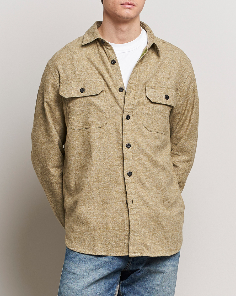 Homme |  | Pendleton | Burnside Flannel Shirt Olive