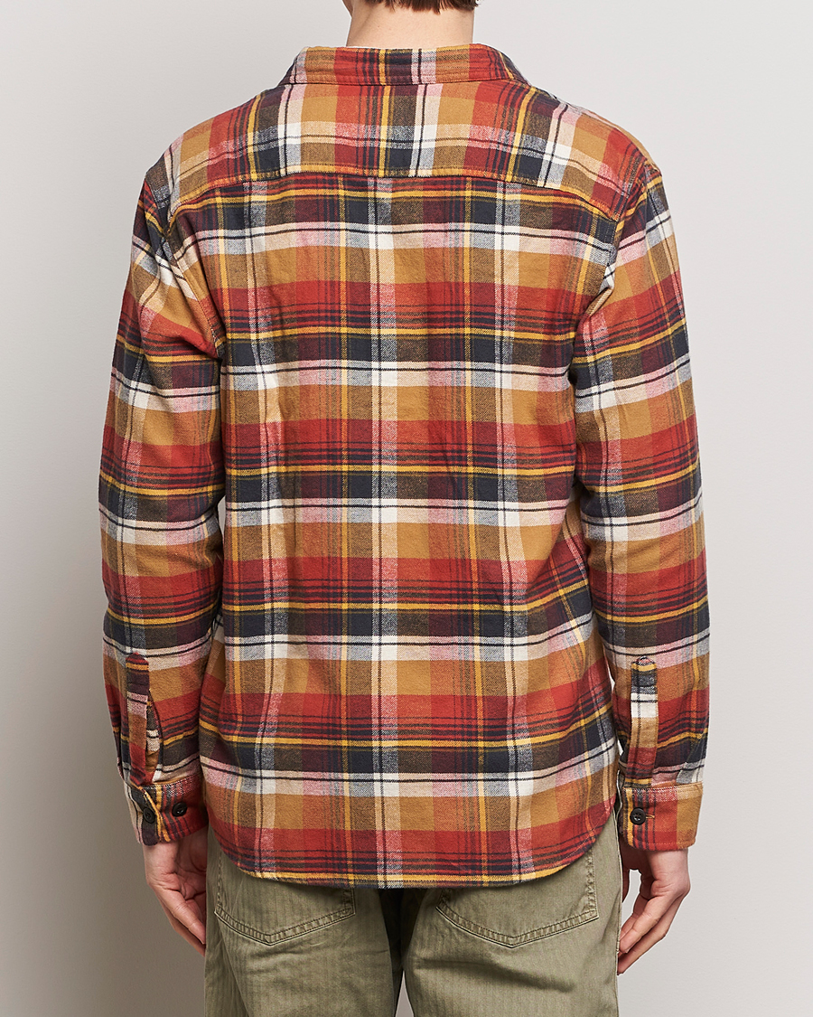 Men | Shirts | Pendleton | Burnside Flannel Shirt Tan/Red Plaid