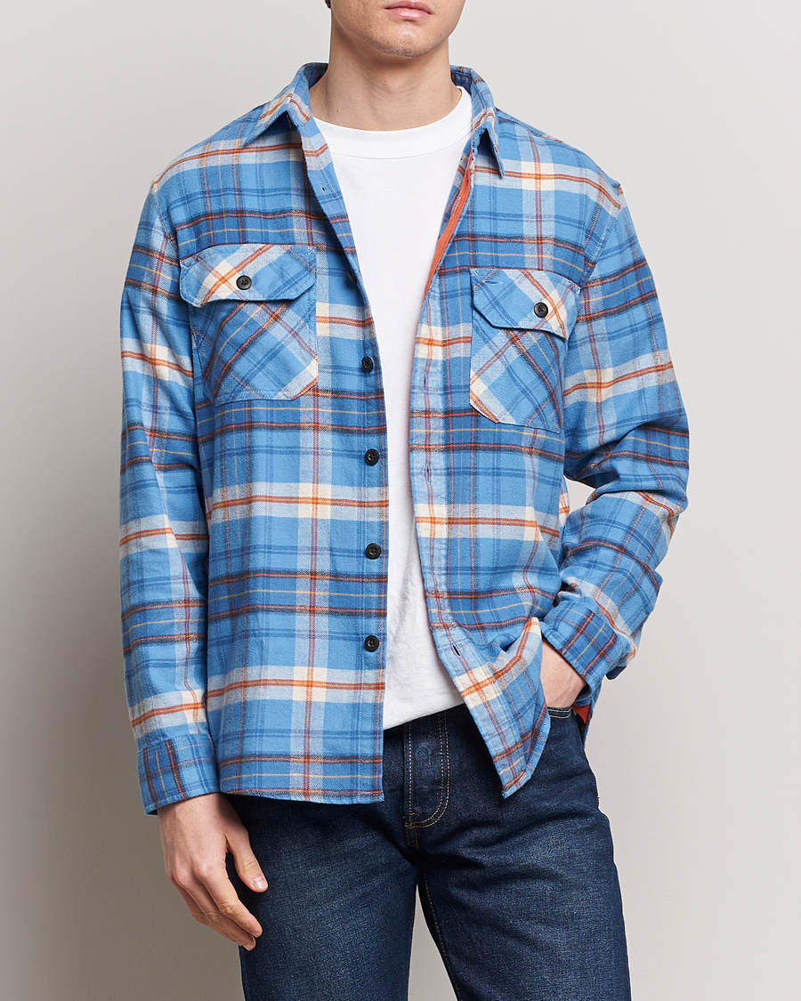 Men | Shirts | Pendleton | Burnside Flannel Shirt Blue/Red Plaid