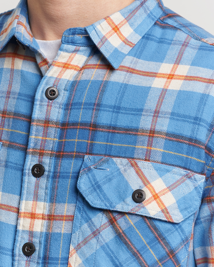 Men | Shirts | Pendleton | Burnside Flannel Shirt Blue/Red Plaid