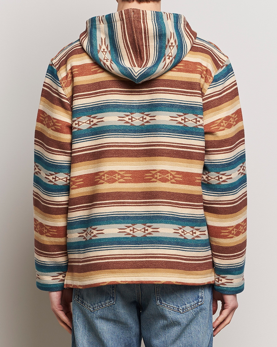 Men | Sweaters & Knitwear | Pendleton | Driftwood Hoody Azure/Brown Stripe