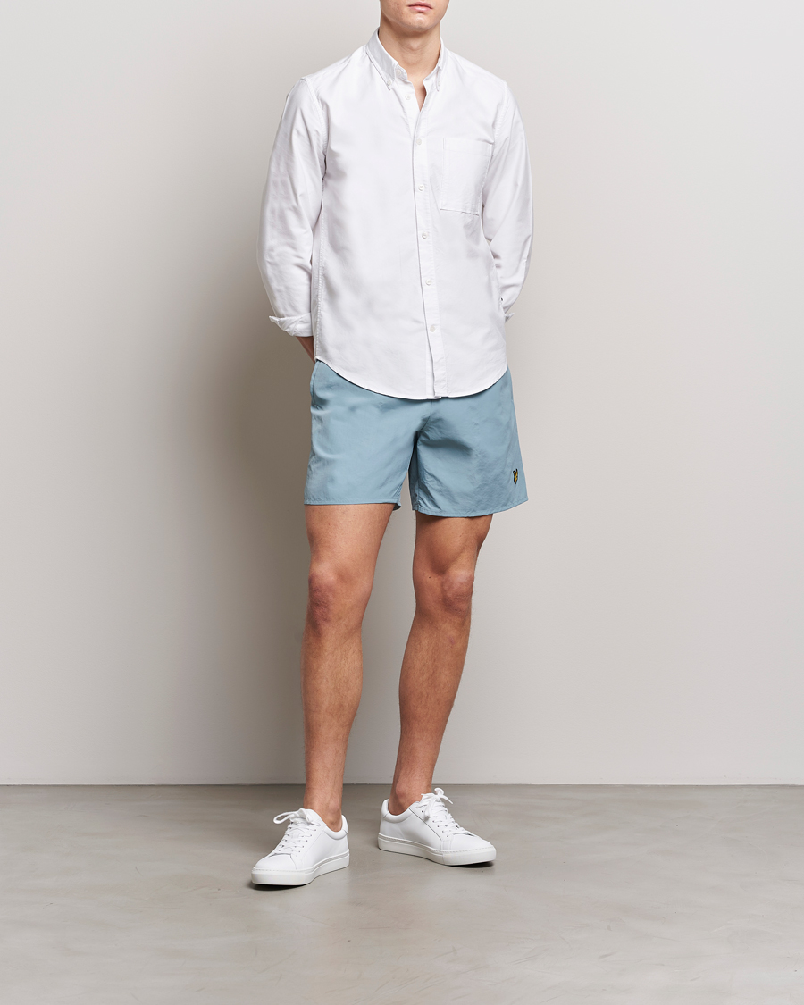 Men | Swimwear | Lyle & Scott | Plain Swimshorts Slate Blue