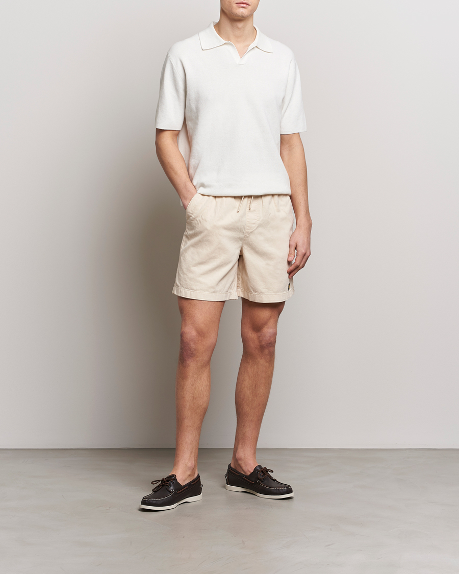 Men | Shorts | Lyle & Scott | Linen Drawstring Shorts Cove