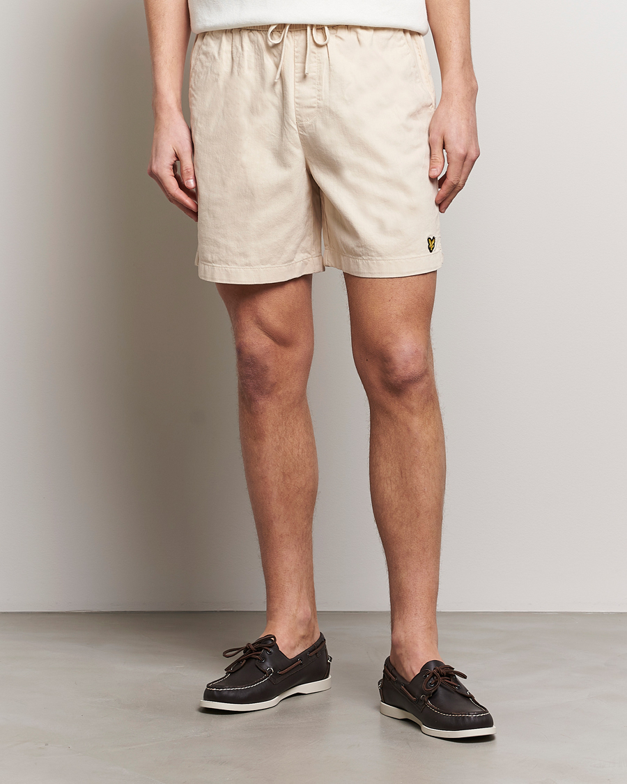 Men | Shorts | Lyle & Scott | Linen Drawstring Shorts Cove