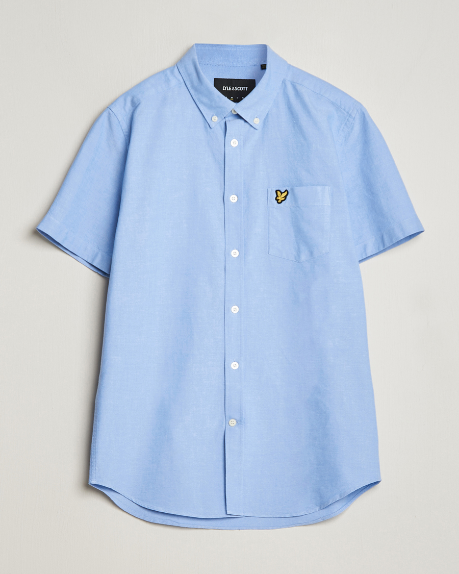 Men | Shirts | Lyle & Scott | Lightweight Oxford Short Sleeve Shirt Riviera