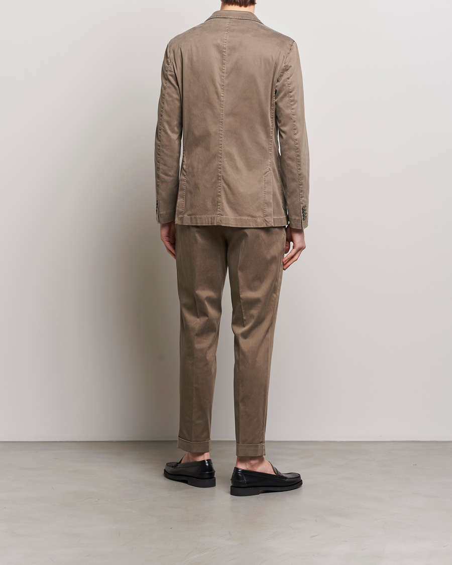 Men | Clothing | BOSS BLACK | Hanry Cotton Suit Open Brown