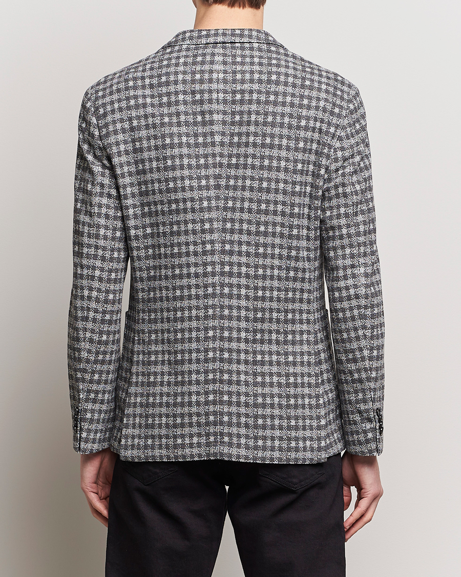 Men | Blazers | BOSS BLACK | Hanry Checked Jersey Blazer Silver