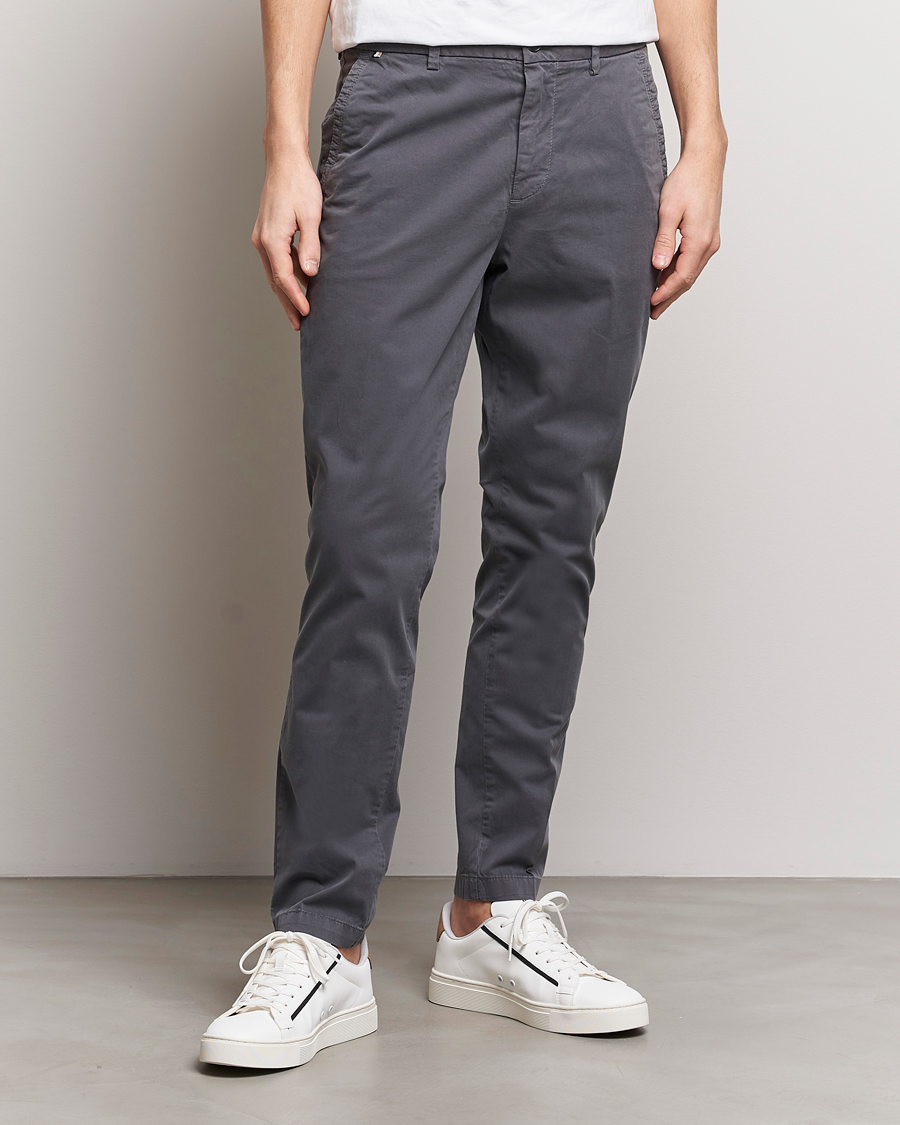 Men | Departments | BOSS BLACK | Kaiton Cotton Pants Medium Grey