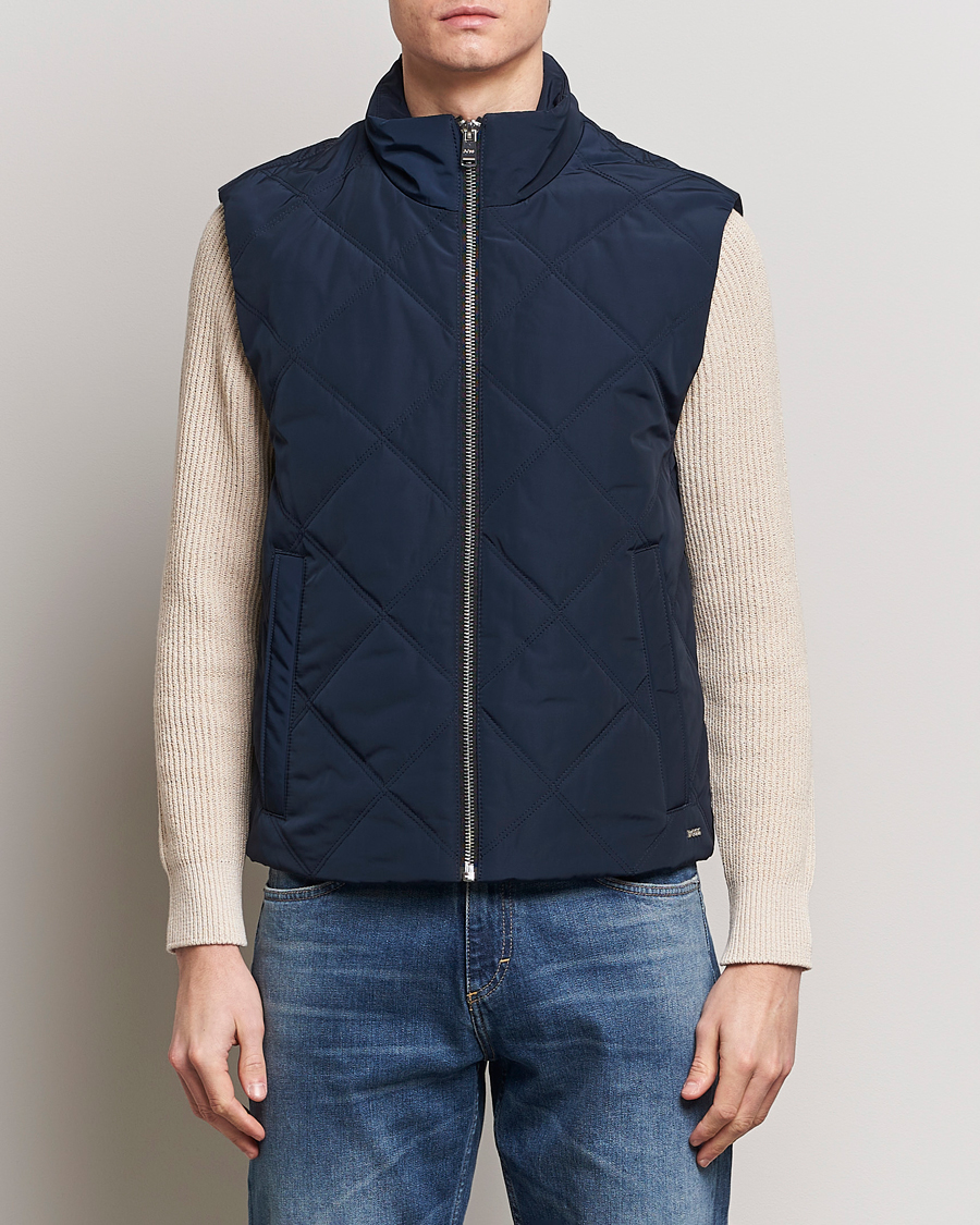 Men | Coats & Jackets | BOSS BLACK | Crebo Vest Dark Blue
