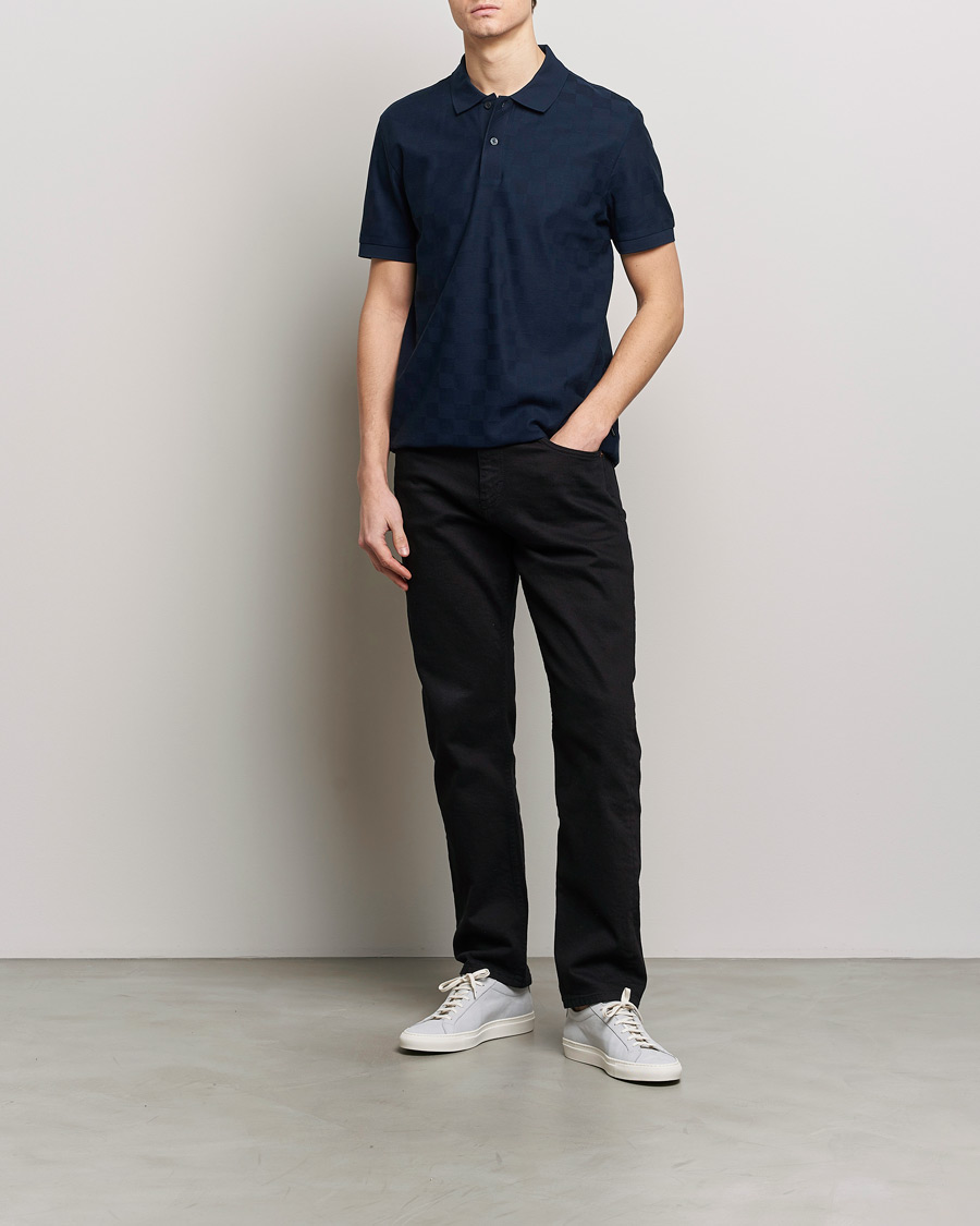 Men | Polo Shirts | BOSS BLACK | Porsche Parlay Jersey Piké Dark Blue