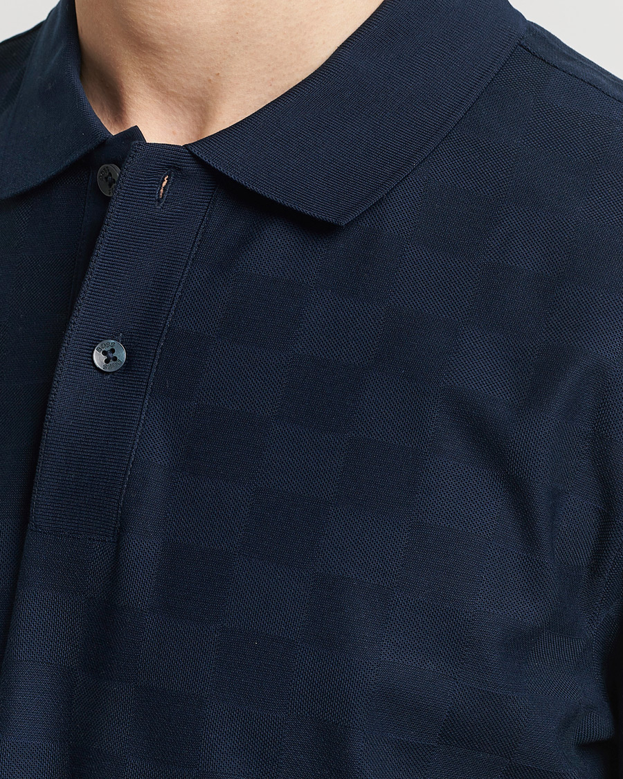 Men | Polo Shirts | BOSS BLACK | Porsche Parlay Jersey Piké Dark Blue